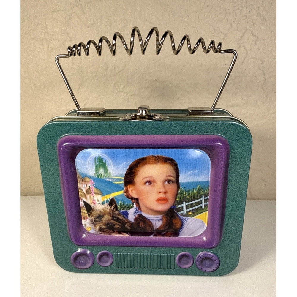 Vintage 2001 Wizard of Oz Metal Kidcore Collectible Retro Lunchbox Y2K 7"